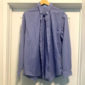 IZOD Classic Mens Classic Fit Long Sleeve Plaid Button-Down Shirt